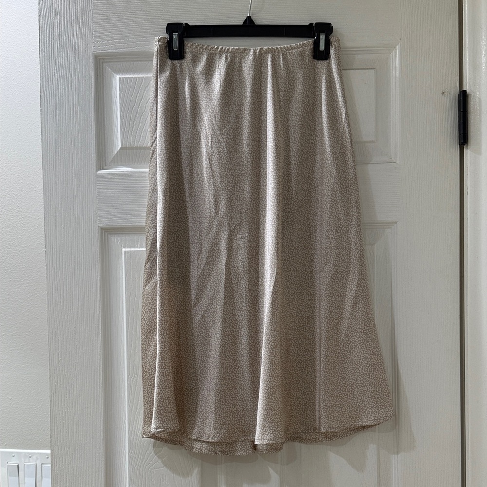 Sienna Sky Shimmering Tan A-Line Skirt